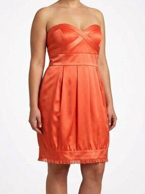 Laundry by Shelli Segal Coral Strapless Cocktail Dress- Sz. 12